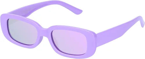 Vista 11 de COCOSAND Lentes de sol polarizados para niños, flexibles, retro, rectangulares, hipster, para adolescentes, jóvenes, niños y niñas de 8 a 12 años