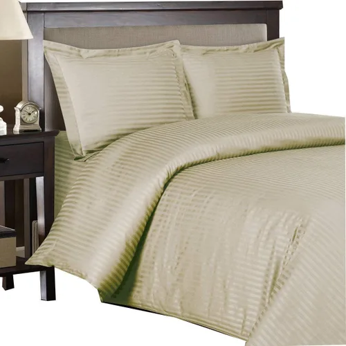 Vista 6 de Royal del Hotel 600-thread-count 3pc duvet-cover-sets de rayas y 1pc Siberiano Ganso alternativa Comforter 100% algodón