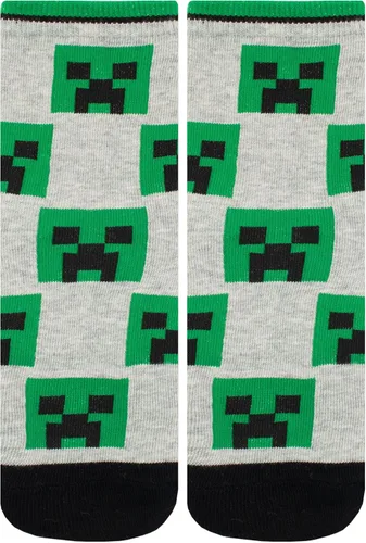 Vista 3 de Minecraft Paquete de 3 calcetines para niños