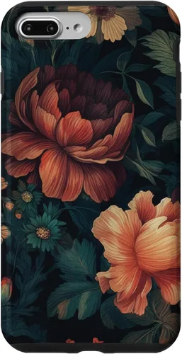 Vista 12 de Vintage Dark Flower Pattern Moody Floral Case for iPhone 17