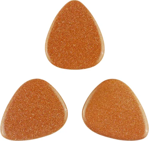 Vista 39 de Púa de Guitarra o Bajo de Piedra Amatista - Calibre Ultra Pesado de 3.0 mm - Forma 351 - Púa Exótica Artesanal de Gema Especial - 1 Paquete