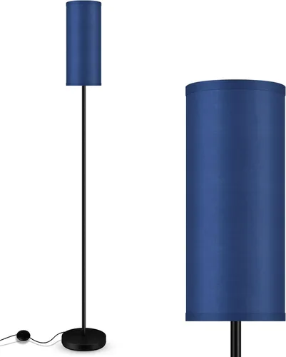 Vista 11 de Boostarea - Lámpara de pie para sala de estar con bombilla de 3 temperaturas de color, lámparas de pie industriales, lámpara alta clásica dorada