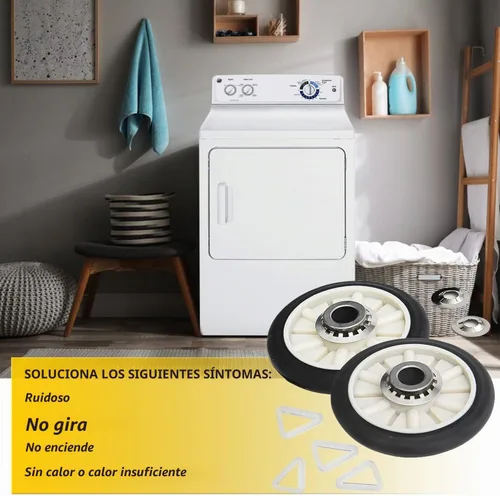 Vista 6 de Seentech 4392065 - Kit de reparación de secadora (kit de rodillo de tambor 349241T, polea tensora 691366, correa 341241), interruptor de puerta