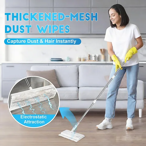 Vista 4 de Cuchilla de repuesto para trapeador de microfibra en aerosol/microfibra de repuesto para mopa húmeda/seca, almohadilla de limpieza de reup