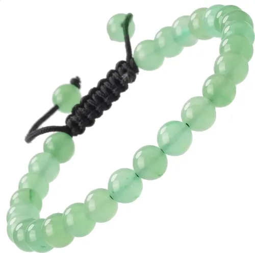 Vista 67 de MASSIVE BEADS - Pulseras ajustables unisex de cuentas de cristal de piedras preciosas con poder curativo natural, de macramé Piedras de 7 chakras