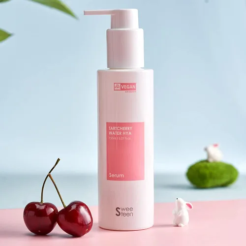 Vista 5 de [SWEETEEN] Suero Hya de agua de cereza ácida, cuidado de la piel coreana, belleza vegana, certificado vegano Eve, ecológico, vegano, suero facial