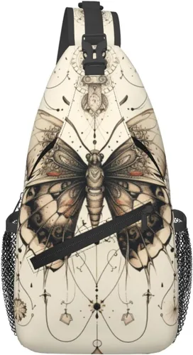 Vista 12 de Bolso bandolera para hombres y mujeres, mochila cruzada floral de tulipán pastel, mochila casual de senderismo para viajes, deportes, correr, bolsa
