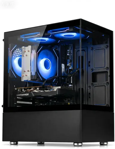 Vista 15 de suevery PC de escritorio preconstruido, computadora torre negra Negro