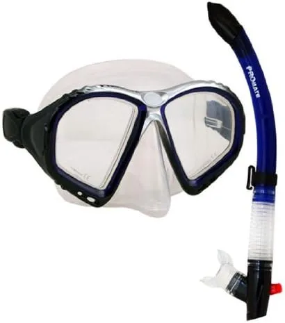 Vista 2 de PROMATE Juego combinado de máscara de purga de snorkel buceo