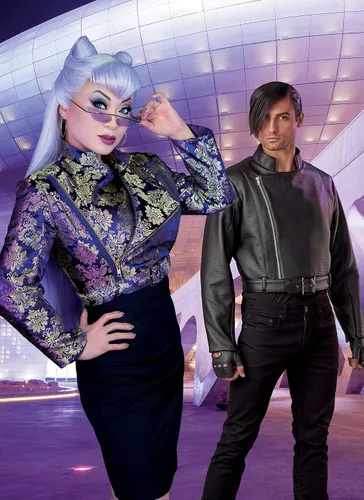 Vista 3 de McCall M8188A Moto Jacket - Kit de patrón de costura unisex, código M8188, tallas XS a XL