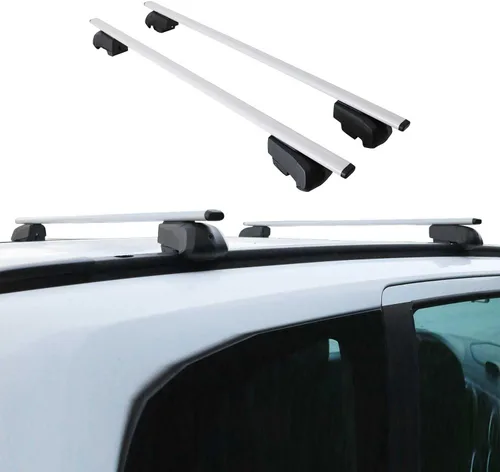 Vista 2 de Portaequipajes para Mazda CX-50 2023-2025 Barras transversales gris hierro 2 piezas