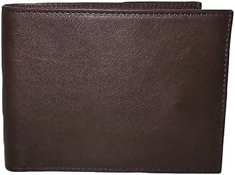 Vista 2 de Bosca Nappa - Cartera de piel con doble pliegue para DNI, color marrón oscuro