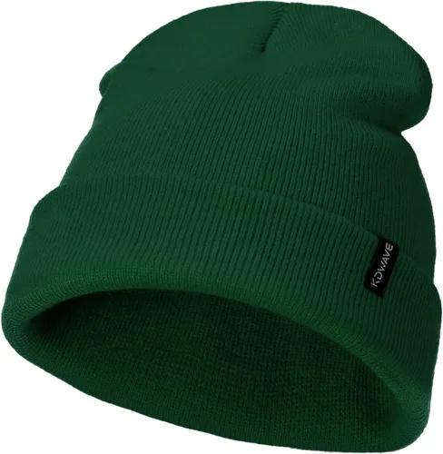 Vista 7 de Gorros de lana para mujeres y hombres, unisex, de punto suave, con puños, diseño de calavera, elástico, color sólido, sombreros de invierno