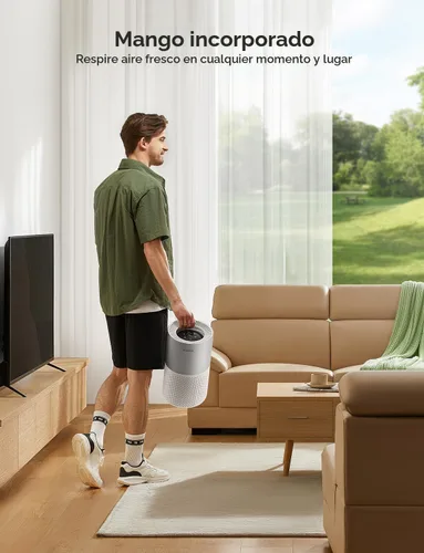 Vista 6 de GoveeLife Purificadores de aire para el hogar, purificador de aire inteligente para habitaciones grandes con aplicación y control Alexa, cubre hasta