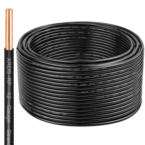 Vista 62 de Cable THHN 25 pies, Conductor Único de Cobre Desnudo, Cable Eléctrico Rojo 10AWG, Cable de Construcción Sólida de 600V con Funda de Nylon