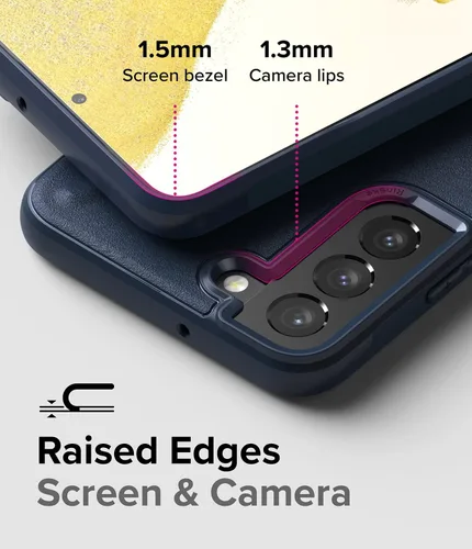 Vista 4 de Ringke Onyx - Funda compatible con Samsung Galaxy S22 Plus 5G (2022), resistente a los golpes, antideslizante, TPU delgada funda delgada para marino