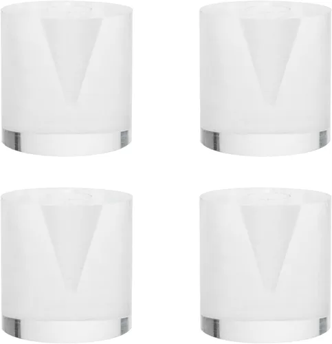 Vista 11 de Mcredy Mini soporte de cono de helado de acrílico para barra de postres de fiesta, 1 pulgada, 4 unidades Acrílico transparente, base estable