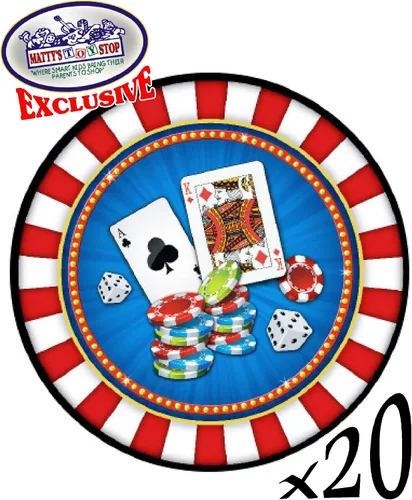 Vista 3 de Juego de suministros de fiesta temática de casino de lujo para 20 personas, incluye 20 platos grandes, 20 platos pequeños, 20 servilletas, 20 tazas