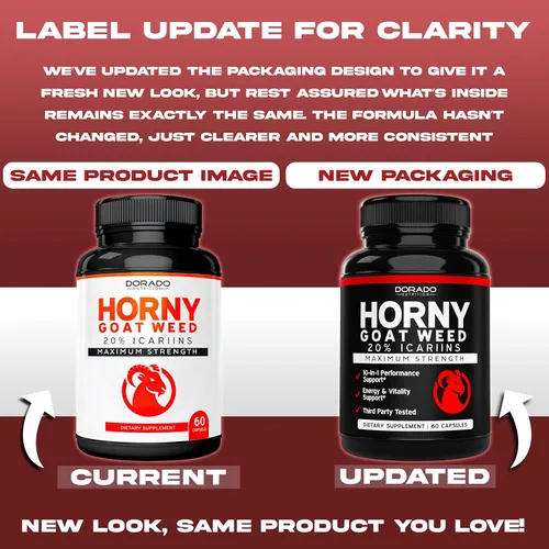 Vista 2 de Horny Goat Weed para hombres y mujeres – [20% de Icariins Fuerza Máxima] – Resistencia, Aguante, Circulación, Soporte Articular y de Espalda – Raíz