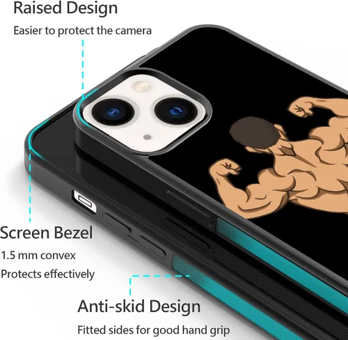 Vista 3 de Divertido 3D exprimible melocotón trasero lindo caricatura musculoso patrón de hombre muscular, alivio de presión ayuda a relajarse para iPhone 11