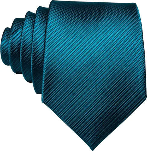 Vista 79 de Barry.Wang Juego de corbatas para hombre, corbata de seda a rayas, tejido a cuadros, gemelos formales, negocios, boda