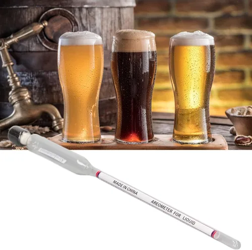 Vista 5 de Medidor de vino, estrictamente probado, 10 unidades, hidrómetro de alcohol, fácil de observar, resistencia a la temperatura para cerveza casera