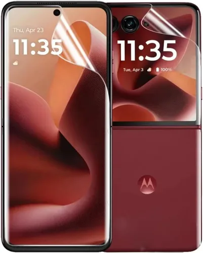 Vista 19 de Paquete de 2 protectores de pantalla de hidrogel ultrafinos para Google Pixel 10 Pro Fold, película protectora transparente de TPU flexible