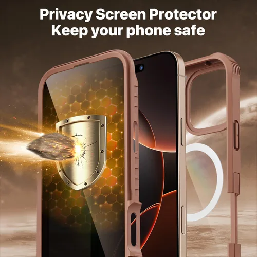 Vista 333 de CENHUFO Funda de privacidad para iPhone 11 Pro, funda de cuerpo completo con protector de pantalla de privacidad de vidrio templado 9H integrado