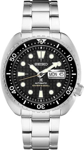 Vista 2 de Seiko Prospex SRPE03K1 - Reloj automático de cristal zafiro con bisel de cerámica negra de 6562ft Negro - Buceador reloj automático
