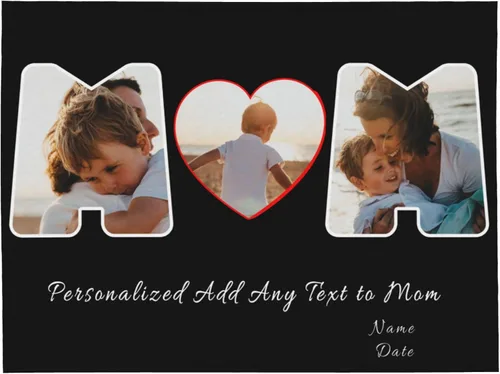 Vista 35 de Manta personalizada con texto de fotos, manta personalizada con mis propias fotos, manta conmemorativa personalizada para madres para mamá, papá