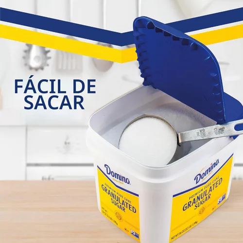 Vista 4 de Domino® Azúcar granulada 3.5 lb Easy Baking Tub, azúcar de caña pura