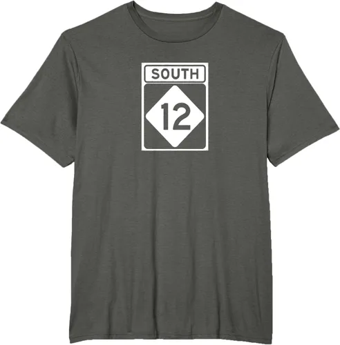 Vista 5 de Highway 12 South NC Outer Banks North Carolina Hwy - Camiseta, Negro, S