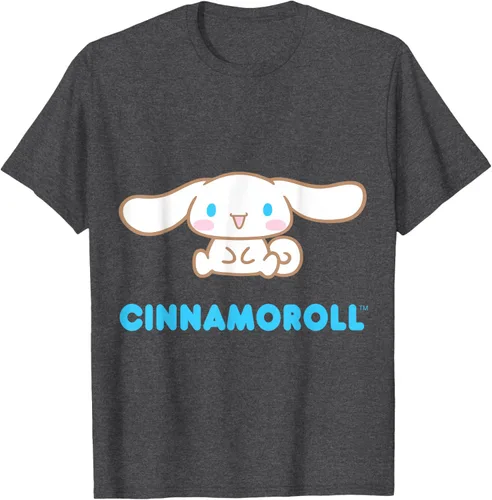 Vista 41 de Cinnamoroll Character Front and Back T-Shirt S Negro