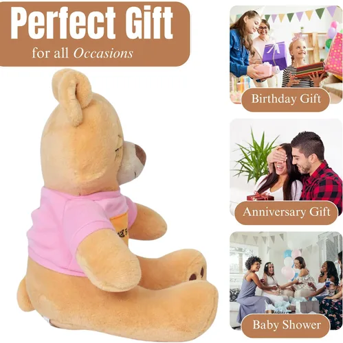 Vista 2 de Oso de peluche de alta calidad, suave peluche de oso de peluche, lindos animales de peluche de 10.23 pulgadas y osos de peluche pequeños, regalo