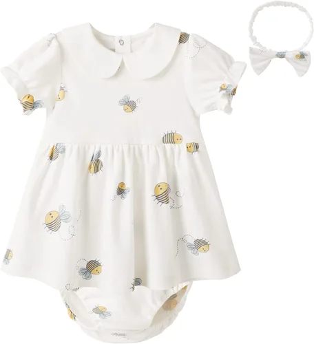 Vista 10 de pureborn Vestido de bebé niña 0-24 meses