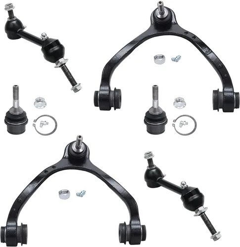 Vista 75 de Detroit Axle - Kit de brazos de control delantero para Chevy Silverado 1500 GMC Sierra 1500 GMC Sierra 1500 Avalanche Yukon Tahoe Escalade ESV EXT