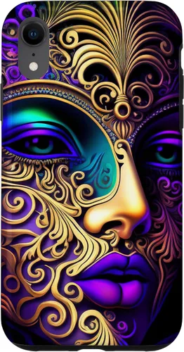 Vista 8 de Funda para disfraz de Mardi Gras psicodélico mágico para iPhone 15