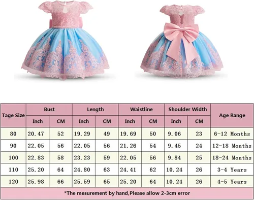 Vista 7 de NNJXD - Vestido de princesa de tul con flores, para usar en bodas, para niñas pequeñas y bebés