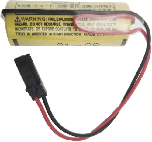 Vista 6 de YICUAA (8 unidades) 3V 1770-XYC 3V 1800mAh litio PLC reemplazo de batería para 1770-XYC/A 1770-XYB 1756-BA1 con enchufe negro