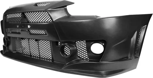 Vista 4 de Conversión de parachoques delantero compatible con MITSUBISHI LANCER 2008-2015, kit de carrocería de conversión de cubierta de parachoques negro PP