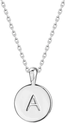 Vista 46 de PAVOI - Collar con dije de letra inicial chapado en oro de 14 quilates para mujer Collar con inicial alfabética de oro