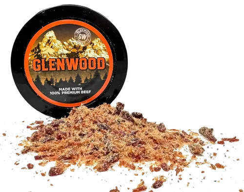 Vista 3 de Glenwood Teriyaki Beef Jerky Chew, carne seca rallada de carne seca de 0.32 onzas (paquete de 6)