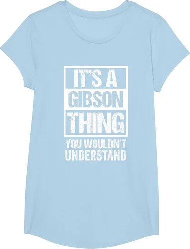 Vista 15 de It's A Gibson Thing You would Not Understand - Camiseta con nombre familiar, Negro, S