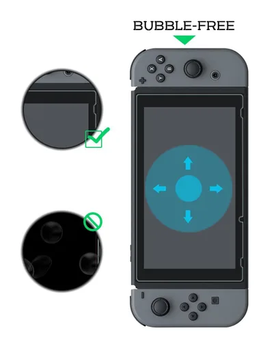 Vista 2 de PDP Gaming Official Screen Protector Kit Screen Protector, Cloth, Applicator Nintendo Switch