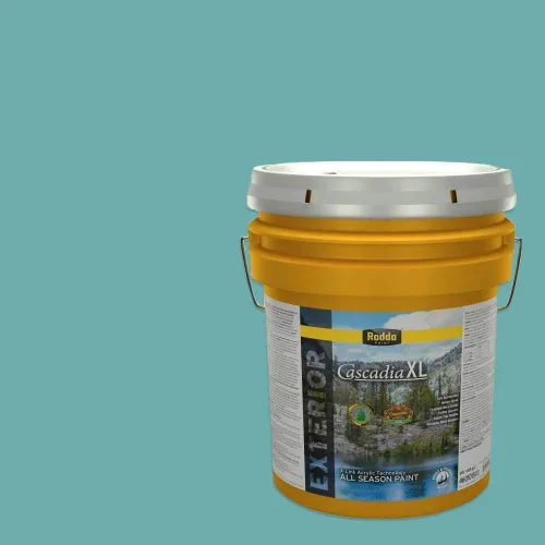 Vista 140 de Rodda Paint CASCADIA XL Pintura e imprimación satinada exterior en uno, cuarto de galón, Aquafir