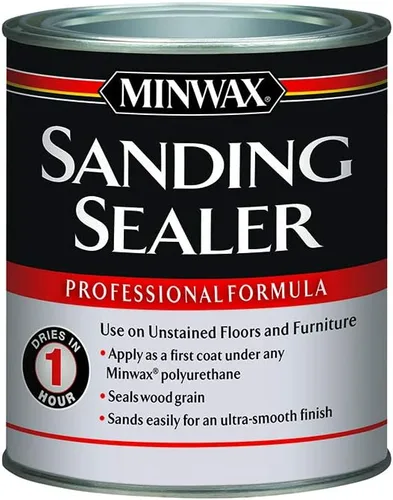 Vista 6 de Minwax Sellador de lijado de madera de fórmula profesional a base de agua, 1 galón