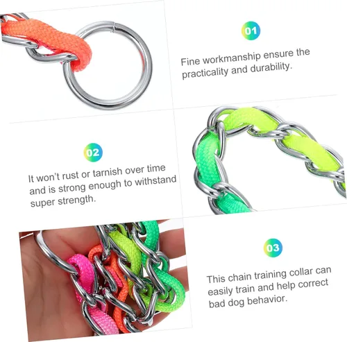 Vista 7 de balacoo 1 correa de tracción de arco iris, suministros cómodos para mascotas y uso diario, fácil de instalar y quitar, elegante