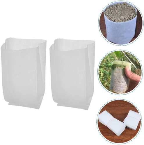 Vista 9 de Plant Growing Bags Xmas Non-Woven Fabric 200pcs for Seedlings
