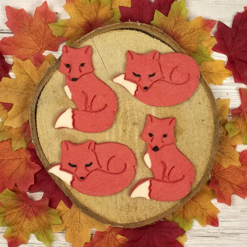 Vista 7 de Juego de 2 cortadores de galletas Fox (diseños: Fox Sleeeping and Sitting), 2 piezas - Bakerlogy