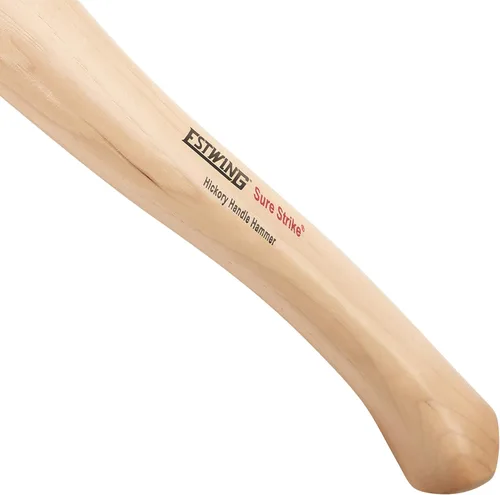 Vista 4 de ESTWING Sure Strike California Martillo de Enmarcado - Garra Recta de Desgarre de 25 oz con Cara Fresada y Mango de Madera de Hickory - MRW25LM